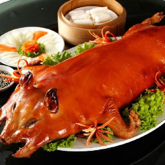 Heo rừng quay siêu giòn